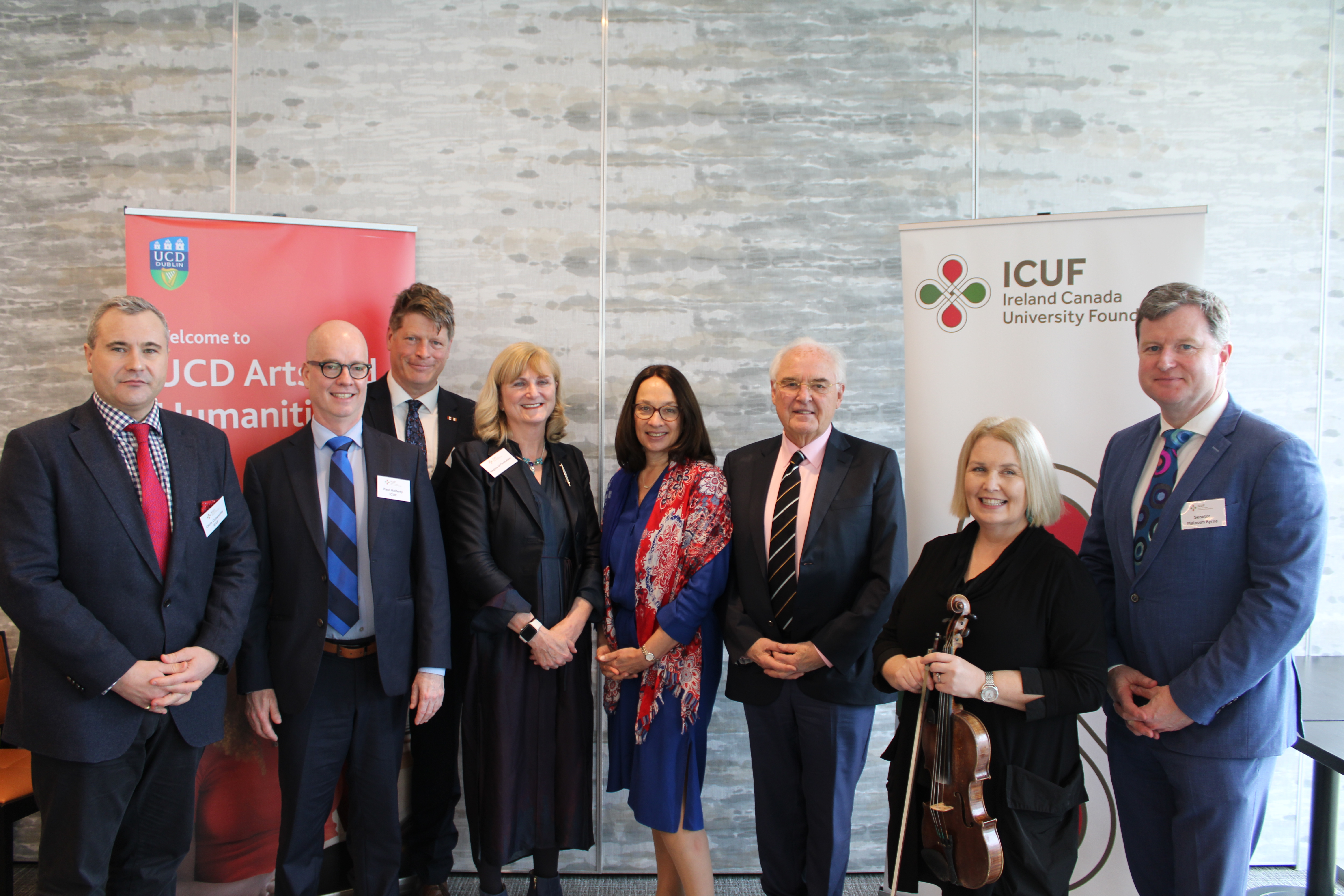 ICUF Craig Dobbin launch group photo